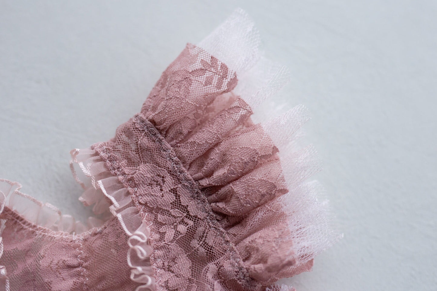 Pink romper for newborn girl elegant lace trim,Newborn Girl Outfit,Newborn Photography Props,Newborn Photo Props,