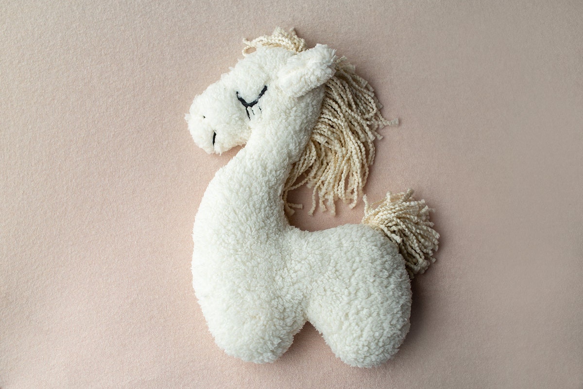 Posing toy for newborn photo shoots.The shade of the mane and tail may vary,Newborn Photography Props,Newborn Photo PropsNewborn girl outfit