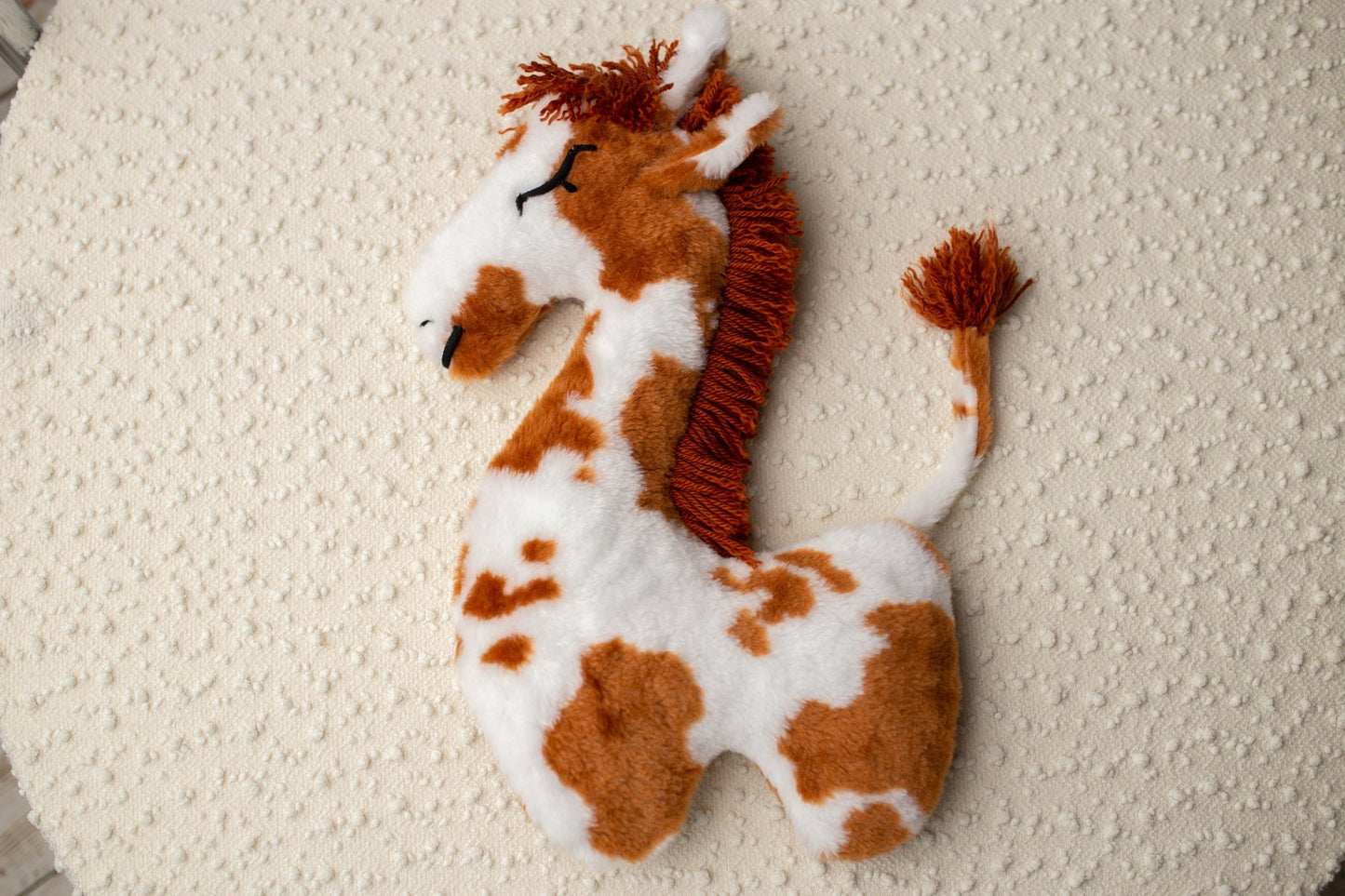 Posing toy for newborn photo shoots.The shade of the mane and tail may vary,Newborn Photography Props,Newborn Photo PropsNewborn girl outfit