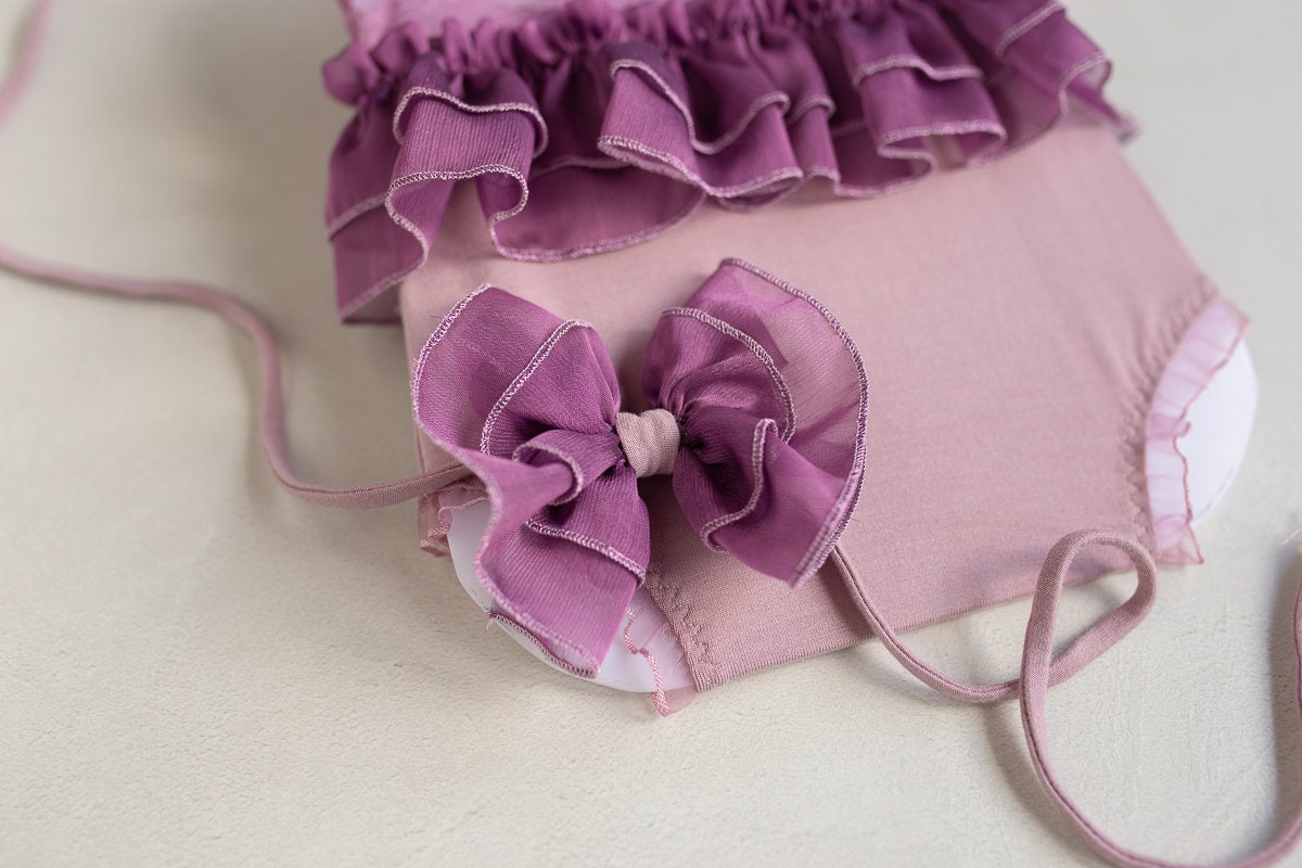 Newborn romper Newborn Baby Girl Elegant Lace Trim & Headband,Newborn Photography Props,Newborn Photo Props,Newborn baby gift,Pregnancy gift