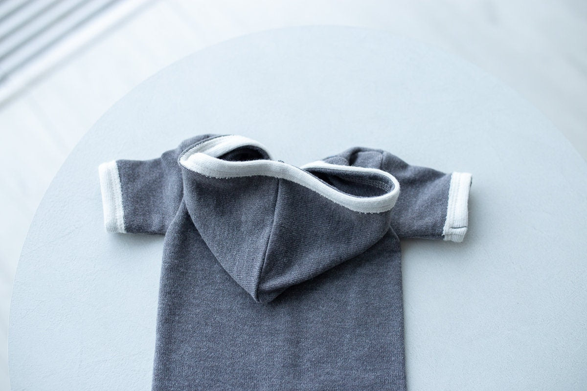 Newborn boy photo outfit,Newborn Outfit Photo Props,Romper with hood,Newborn Photography props,Newborn Photo Props,Newborn Outfit Boy,RTS!