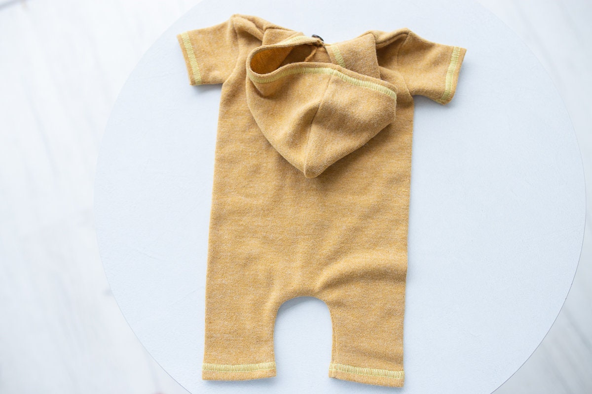 Newborn boy photo outfit,Newborn Outfit Photo Props,Romper with hood,Newborn Photography props,Newborn Photo Props,Newborn Outfit Boy, RTS!