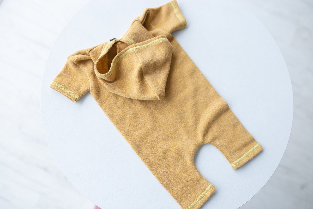 Newborn boy photo outfit,Newborn Outfit Photo Props,Romper with hood,Newborn Photography props,Newborn Photo Props,Newborn Outfit Boy, RTS!