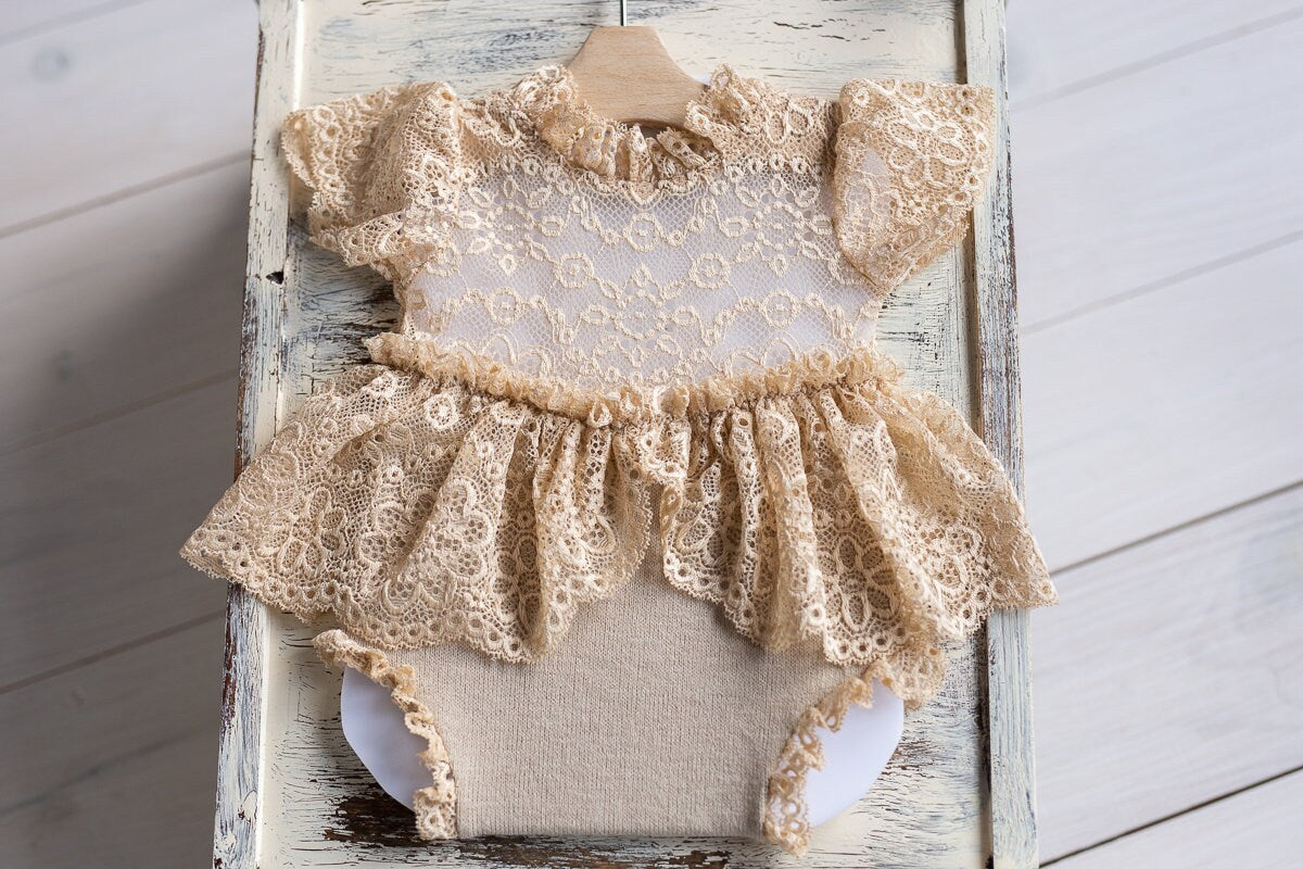 Newborn Jersey Romper,Newborn Girl Photo Outfit, Newborn Girl Romper,Newborn Romper, Newborn Photography Props,Newborn Photo Props