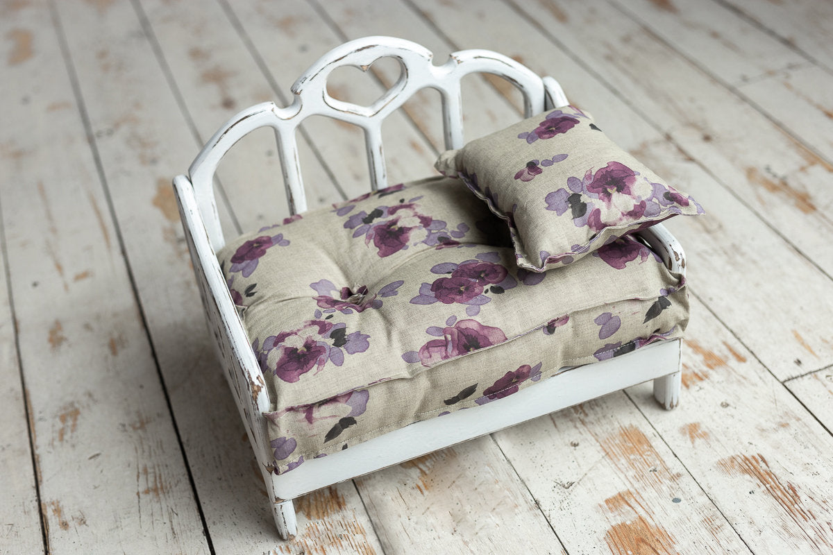 Newborn Wooden Bed,Real Wood Newborn Bed Prop,Newborn Photography Props,Newborn Photo Prop,Nursery Decor,Doll Bed,Rustic Wooden Bed