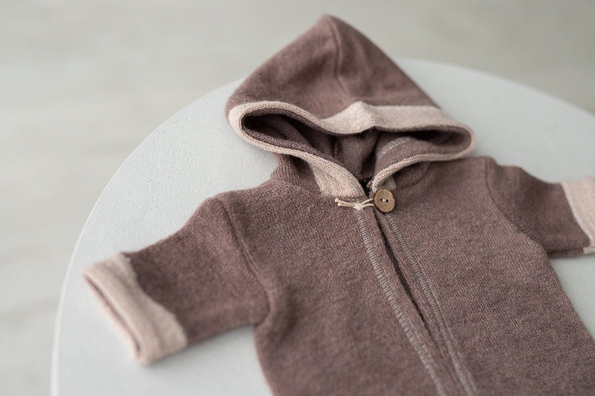Newborn boy photo outfit, Newborn Outfit Photo Props,Romper with hood, Newborn Photography props,Newborn Photo Props,Newborn Outfit for Boy