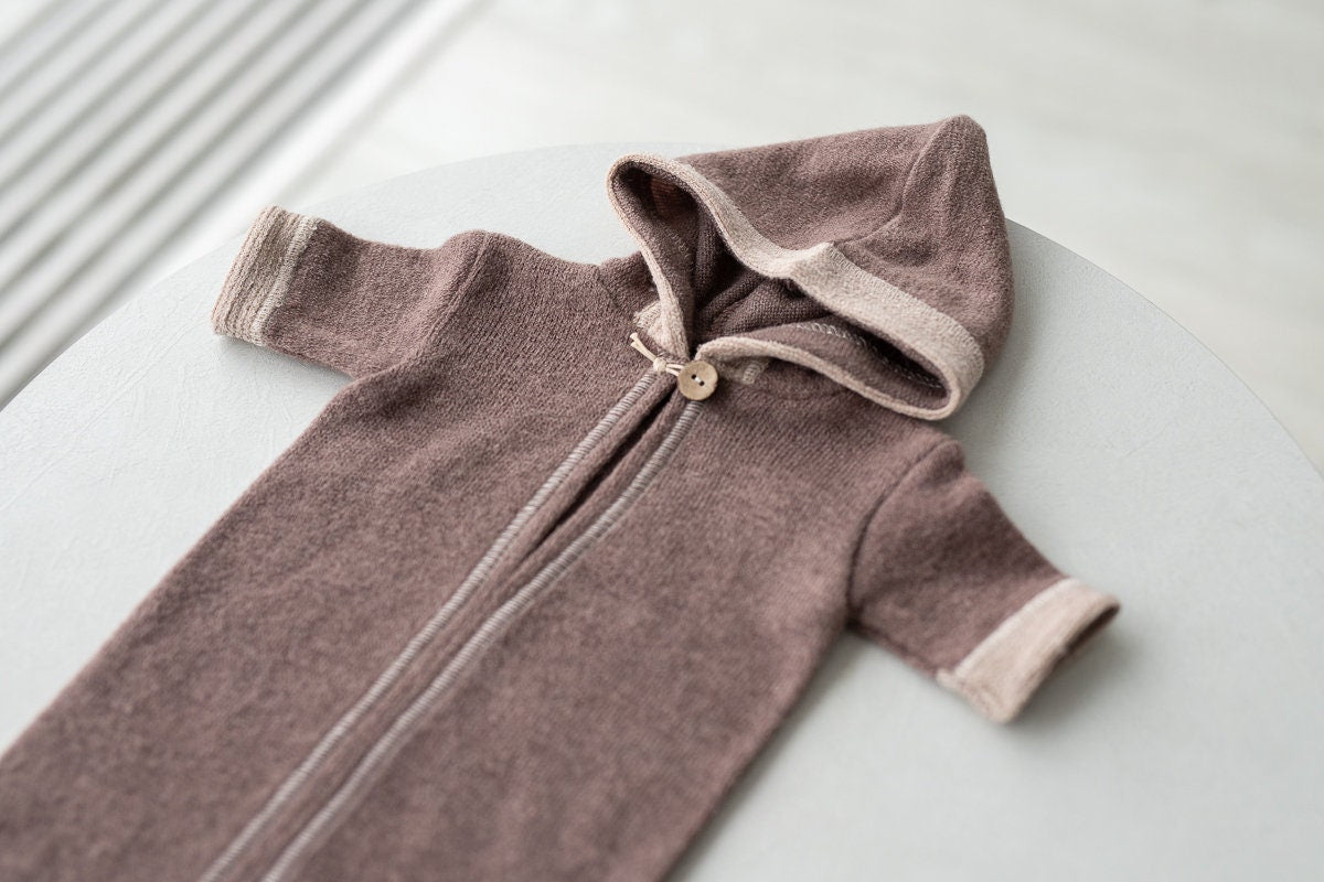 Newborn boy photo outfit, Newborn Outfit Photo Props,Romper with hood, Newborn Photography props,Newborn Photo Props,Newborn Outfit for Boy