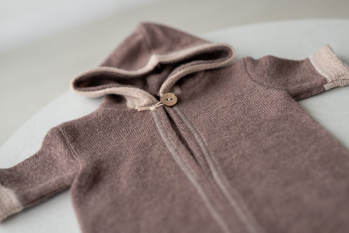 Newborn boy photo outfit, Newborn Outfit Photo Props,Romper with hood, Newborn Photography props,Newborn Photo Props,Newborn Outfit for Boy