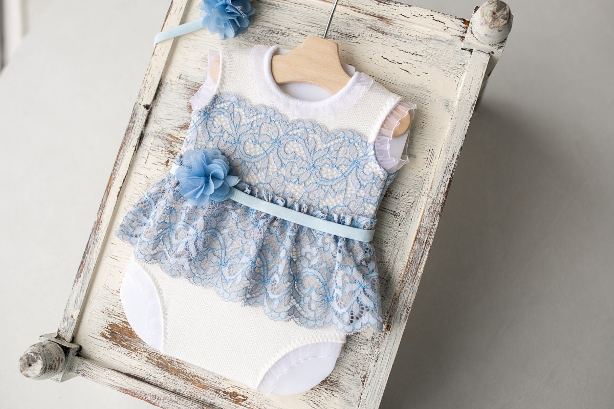 Outfit romper newborn girl & headband,Newborn Girl Outfit,Newborn Photography Props,Newborn baby gift,Pregnancy gift,Newborn Photo Prop