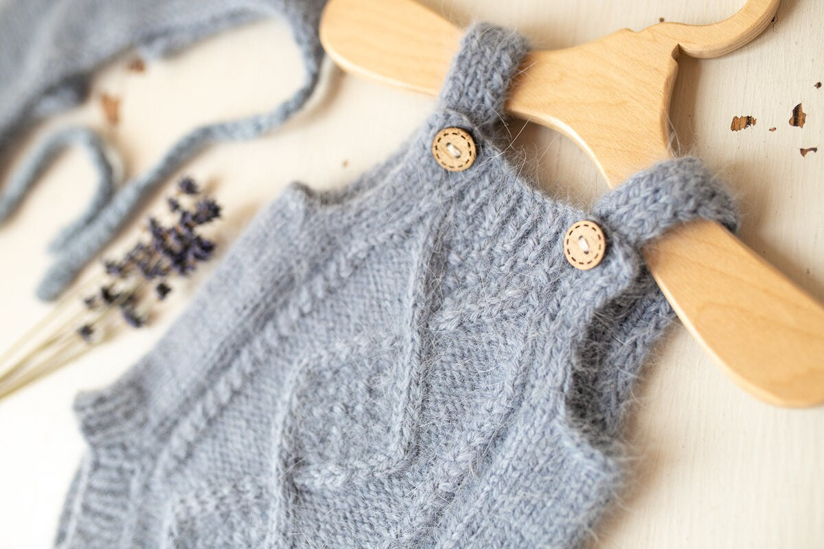 Knitted romper & bonnet,Newborn Photography Prop Set,Newborn photography outfit,Newborn girl photoshoot outfit,Pregnancy gift,Newborn props