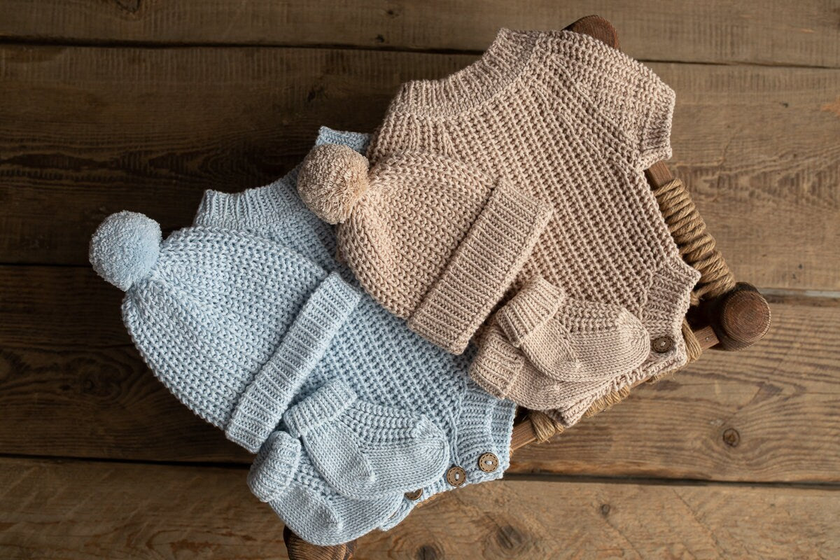 Newborn Knit romper,Newborn Knited set,Newborn Hat,Newborn outfit,Newborn cap,Newborn photography,Pregnancy gift,Knitted newborn photo props