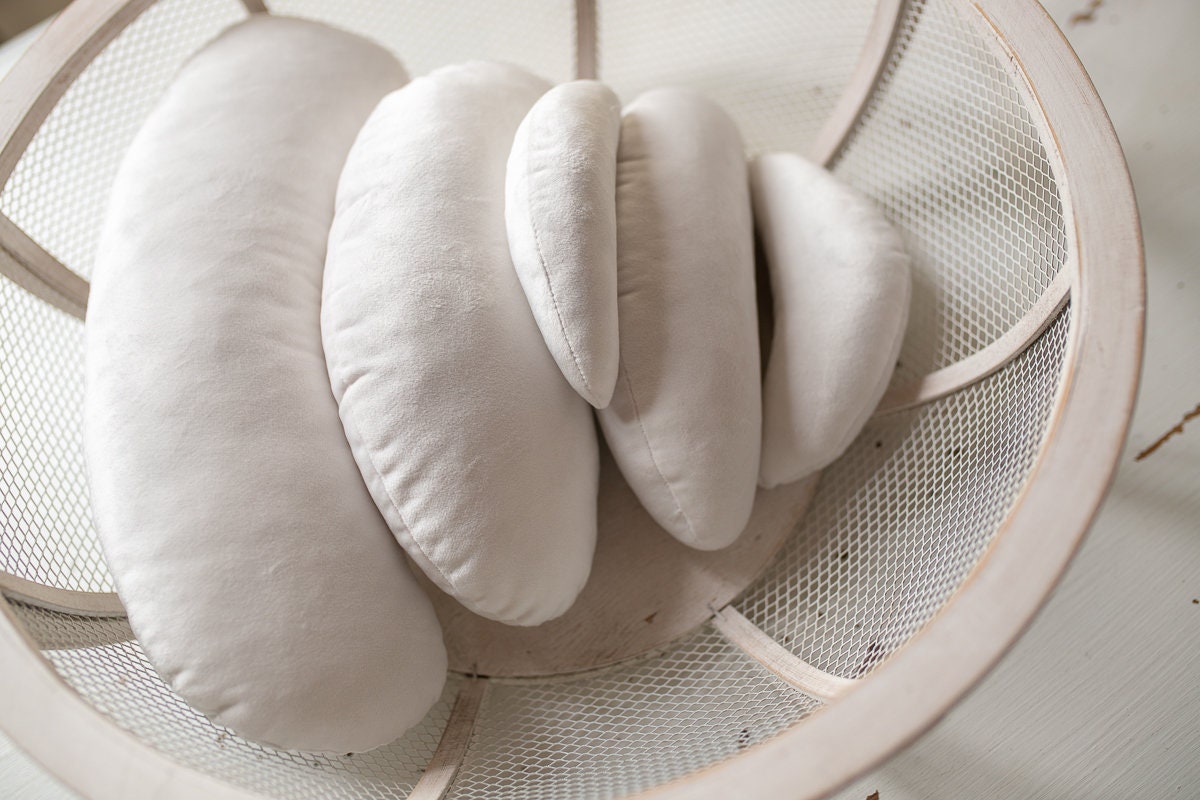 Posing Beans,Newborn Filled Posing Beans 5pcs, Contoured Posing Beans Pillows,Newborn Posing Pillows,Newborn posing bean bag,baby photo prop