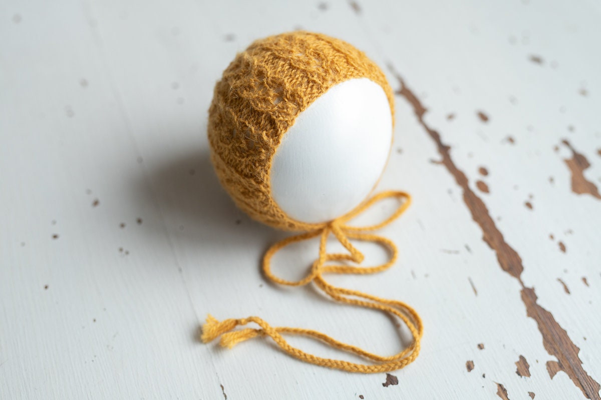 Newborn Knit Bonnet,Newborn Knit Sleep Hat,Newborn Hat,Newborn outfit,Newborn cap,Newborn photography,Newborn Knitted Sleeper Hat