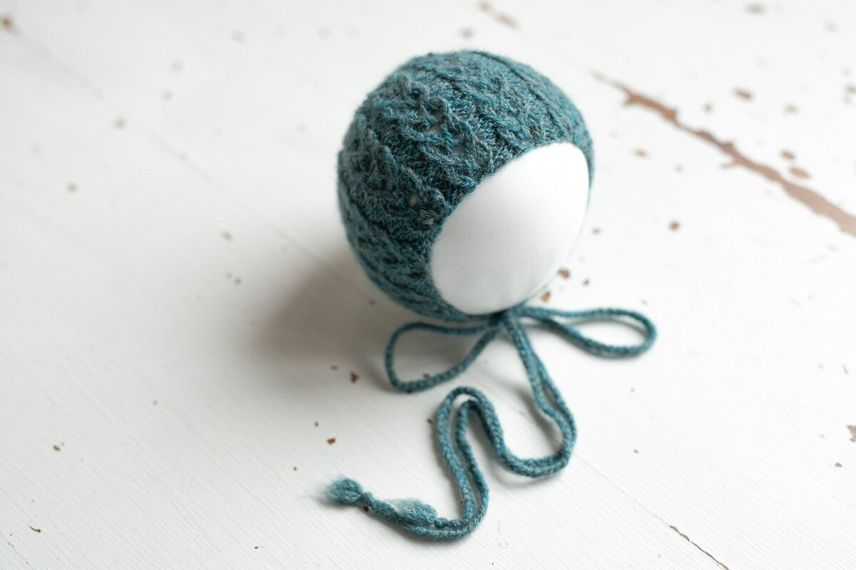 Newborn Knit Bonnet,Newborn Knit Sleep Hat,Newborn Hat,Newborn outfit,Newborn cap,Newborn photography,Newborn Knitted Sleeper Hat