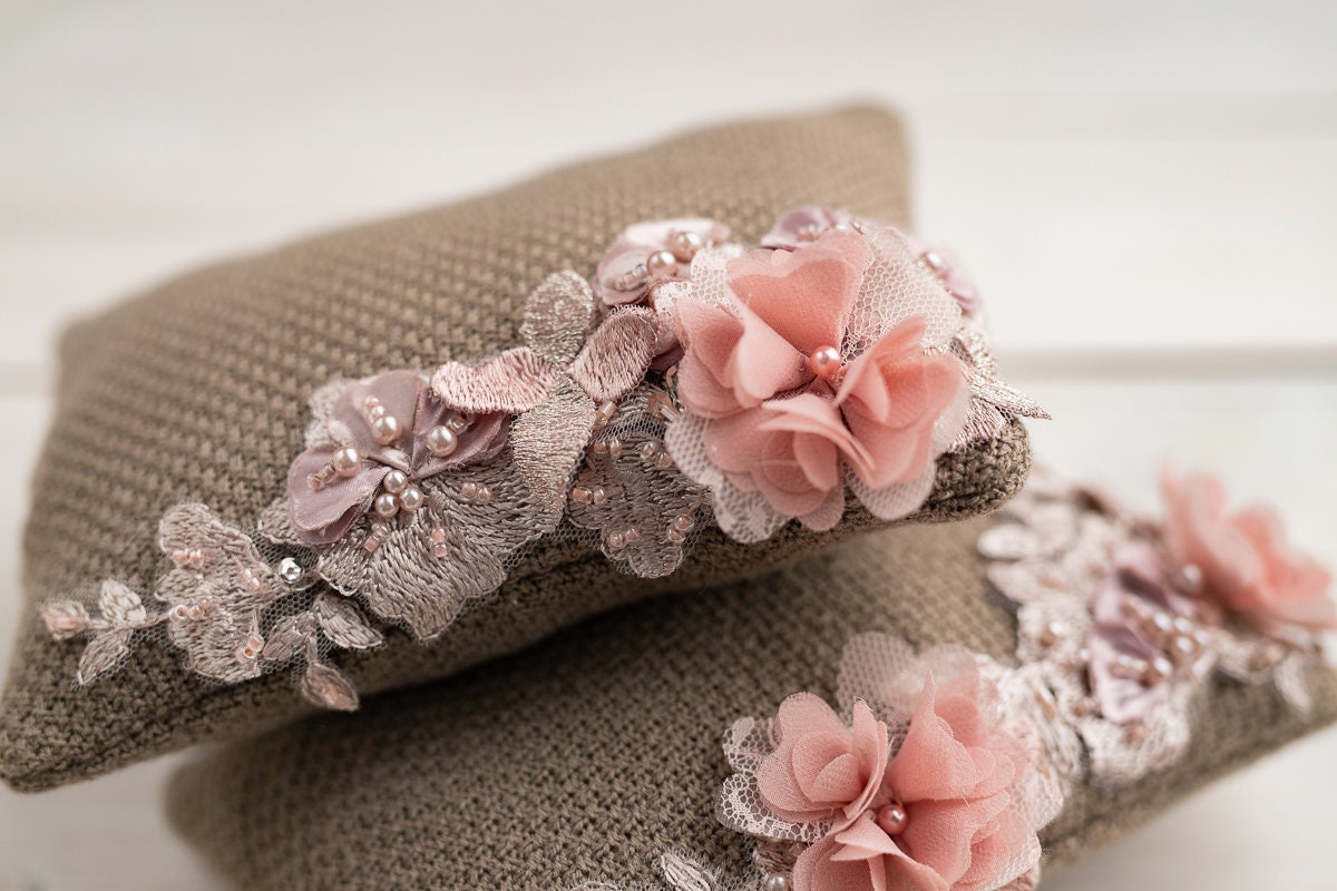 Newborn Headband Girl,Newborn lace Pillow,Newborn Photography Props,Newborn props for photography,Newborn posing pillow,Newborn props set