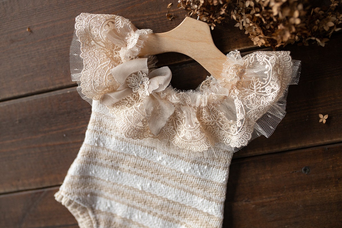 Newborn girl Romper & Headband,Newborn photography girl outfit,Newborn Outfit,Newborn Photography Prop,Newborn Photo Prop,Newborn Romper