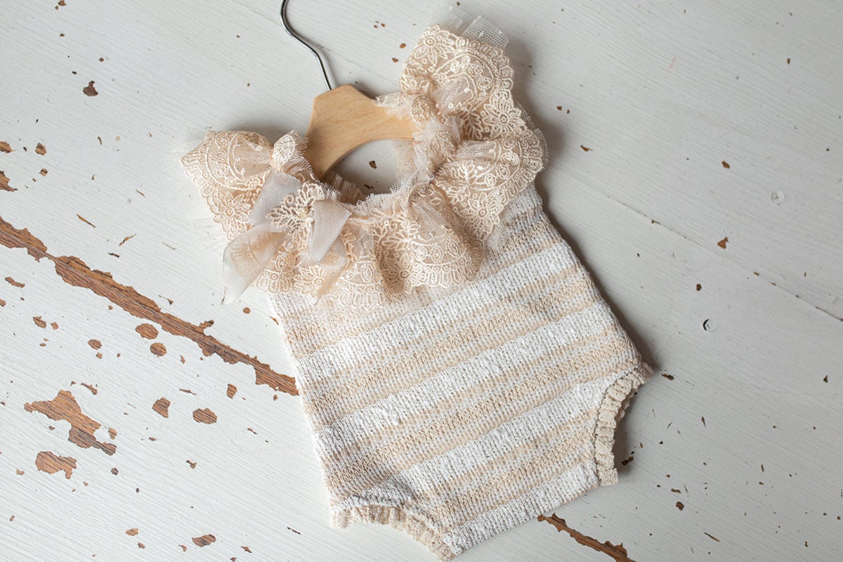 Newborn girl Romper & Headband,Newborn photography girl outfit,Newborn Outfit,Newborn Photography Prop,Newborn Photo Prop,Newborn Romper