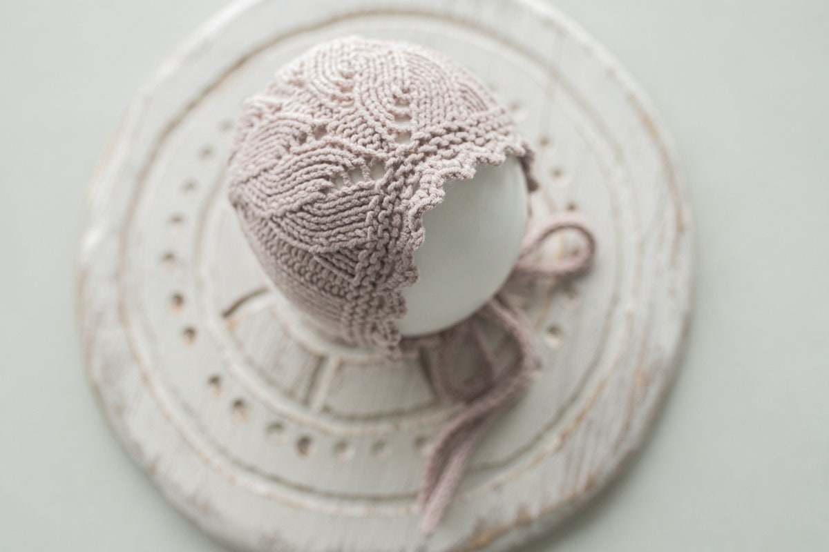 Knitted romper & bonnet,Newborn Photography Prop Set,Newborn photography outfit,Newborn girl photoshoot outfit,Pregnancy gift,Newborn props