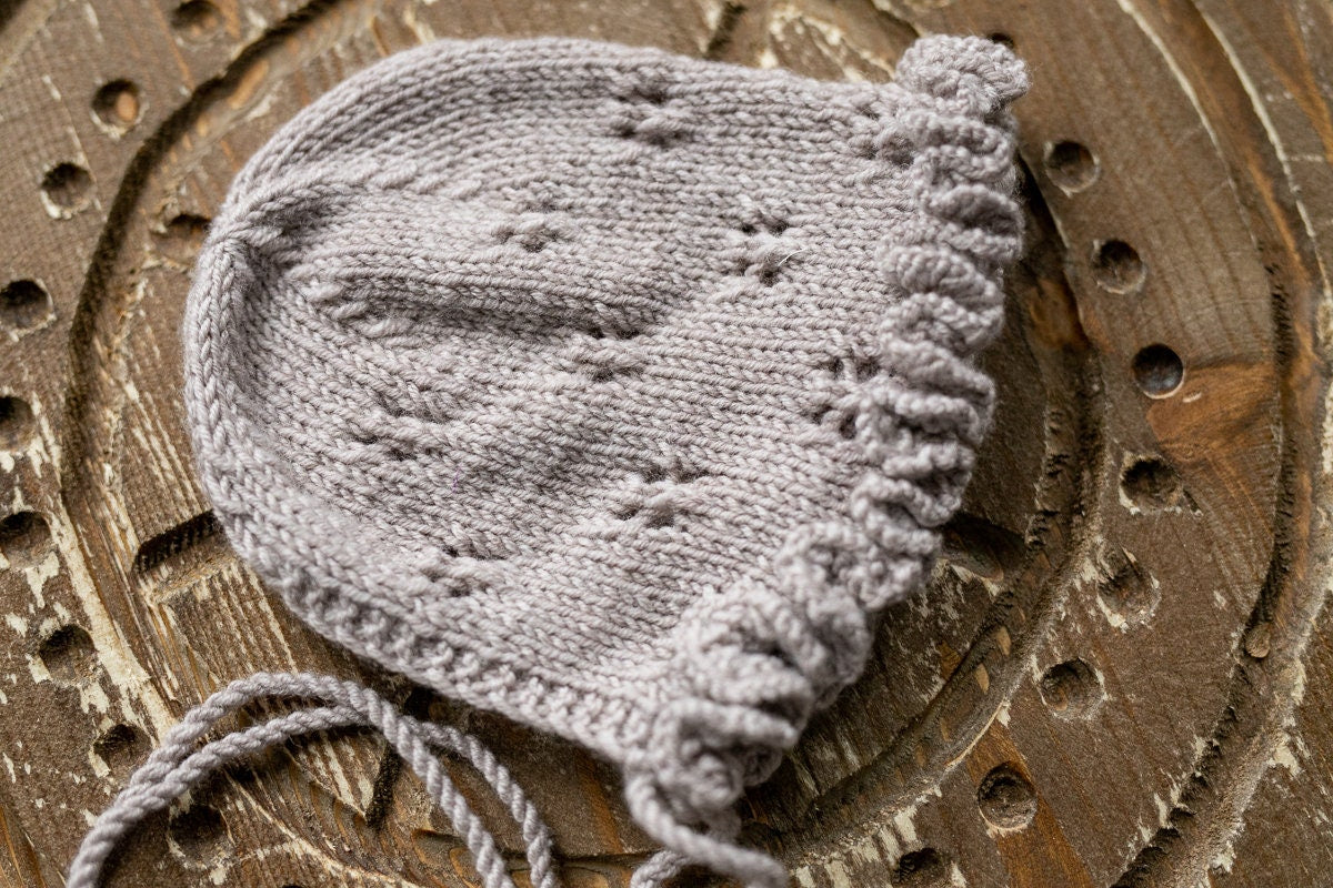 Newborn Knit Bonnet,Newborn Hat,Newborn Knit Sleep Hat,Newborn outfit,Newborn cap,Newborn photography,Newborn Knitted Sleeper Hat