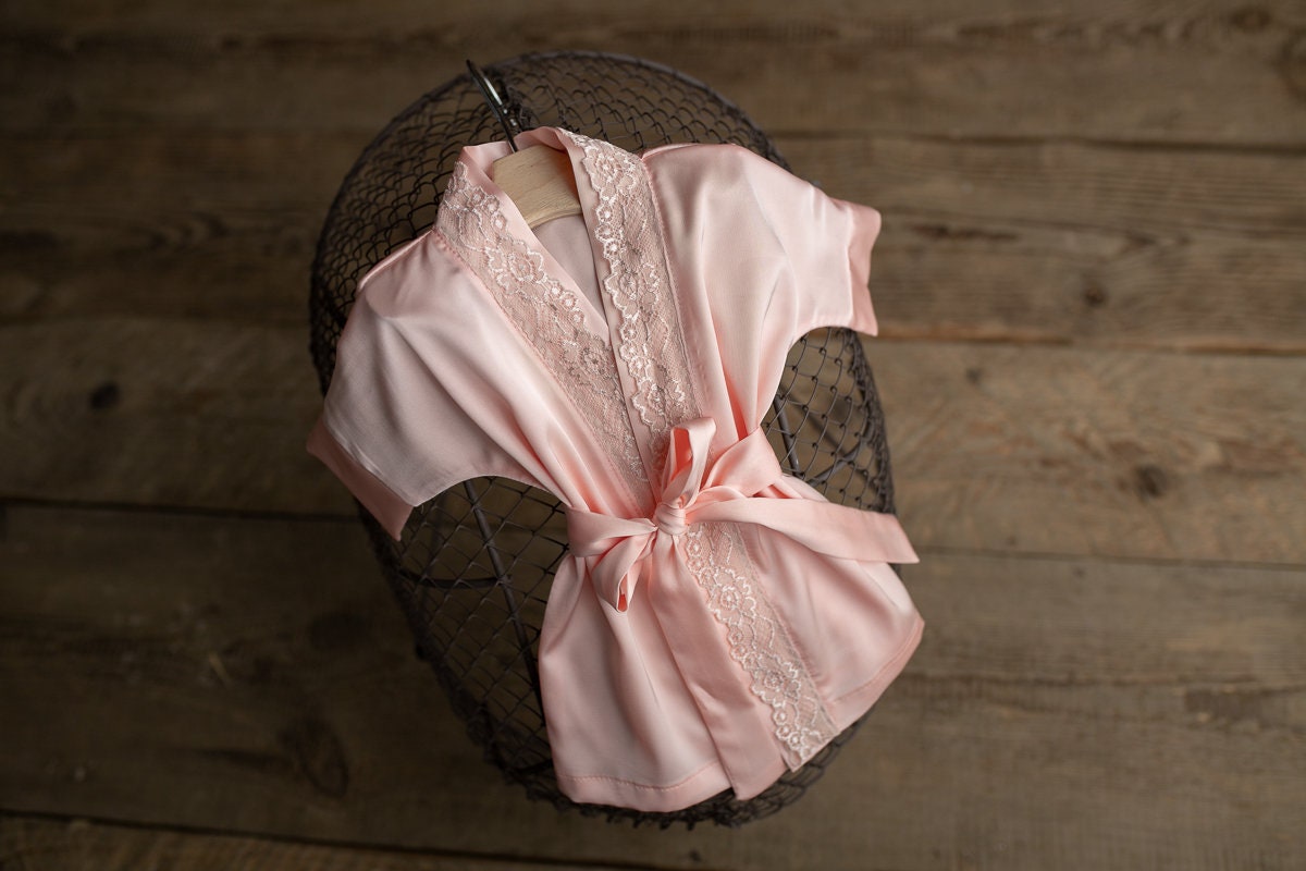 Baby girl outfit,evening robe & blindfold,Photo prop Newborn,Newborn photo prop,Newborn Outfit,Newborn photo outfit girl,Newborn prop outfit