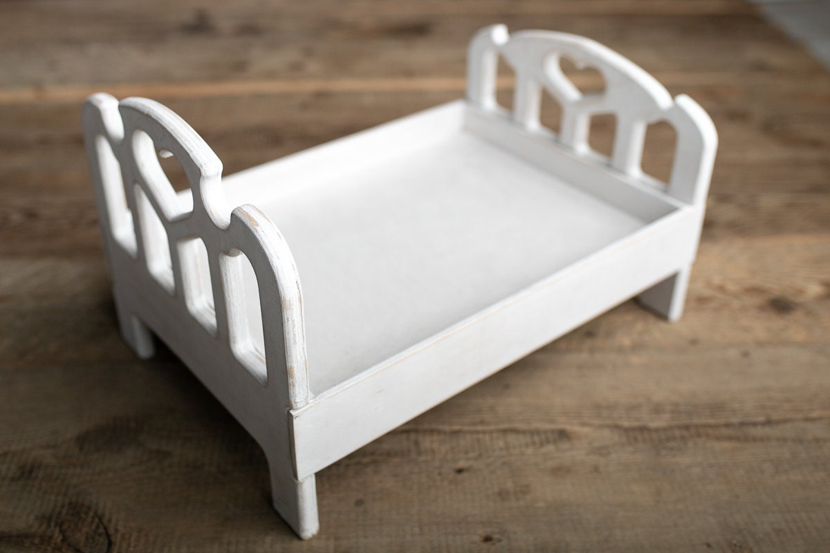 Newborn Wooden Bed,Real Wood Newborn crib Prop,Newborn Photography Props,Newborn Photo Prop,Nursery Decor,Doll Bed,Rustic Wooden Bed