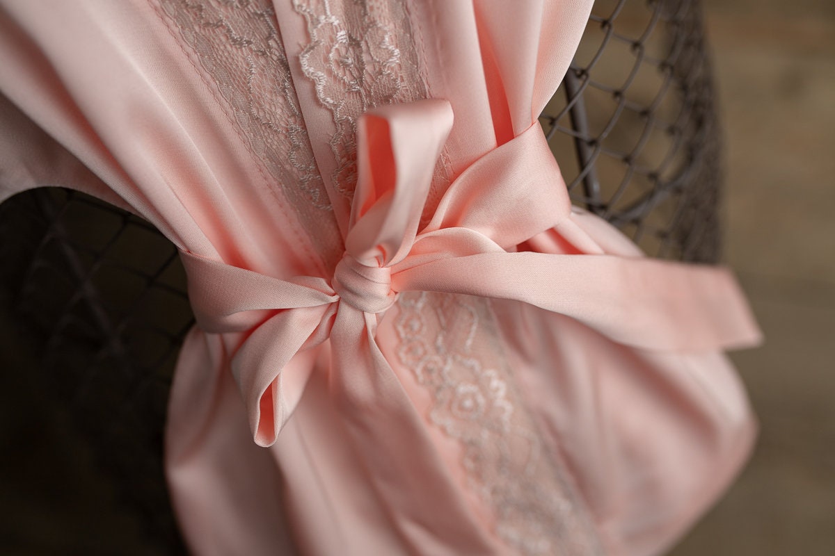 Baby girl outfit,evening robe & blindfold,Photo prop Newborn,Newborn photo prop,Newborn Outfit,Newborn photo outfit girl,Newborn prop outfit
