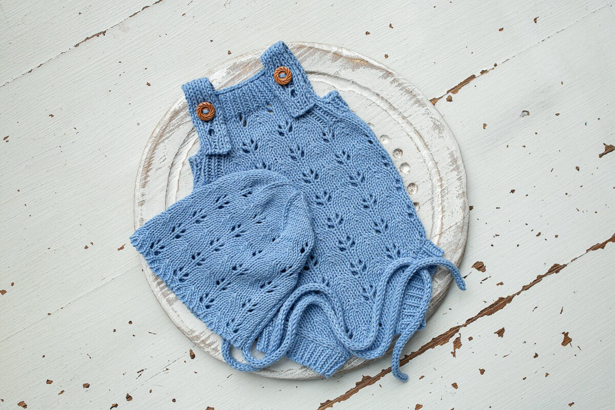Knitted romper and bonnet,Newborn knitted Set,Newborn photography outfit,Сable knit romper,Pregnancy gift,newborn knit outfit,newborn props