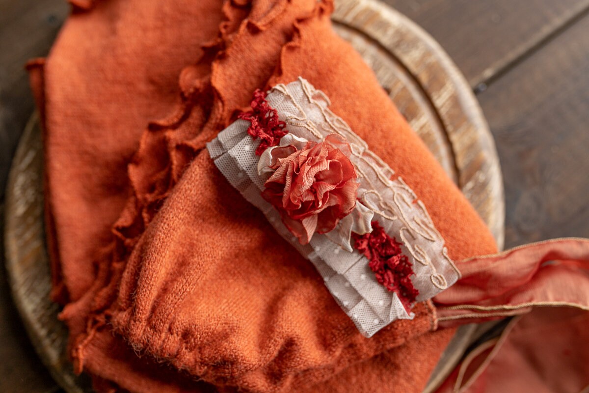 Newborn Photo Wrap with Newborn Bonnet,Photo Prop,Newborn set,Newborn photo prop,Newborn photography outfit,Newborn girl photoshoot outfit