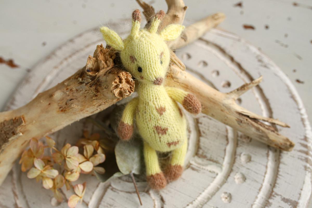 Newborn Knitted Giraffe Photography Props,Newborn Giraffe Hat,Newborn Knit Giraffe Toy,Baby Giraffe Crochet Toy,Newborn Photography Prop