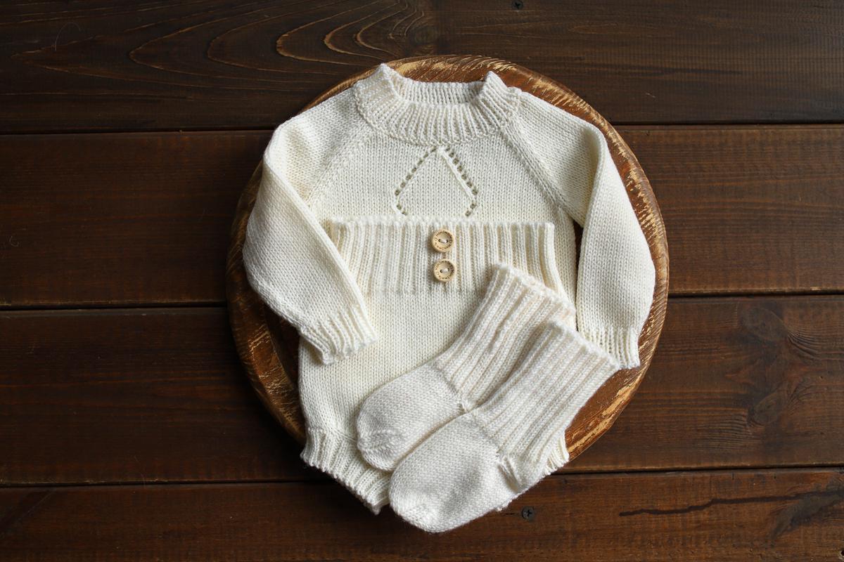 Newborn Knit romper,Newborn Knited set,Newborn socks,Newborn outfit,Newborn photography,Pregnancy gift,Knitted newborn photo props