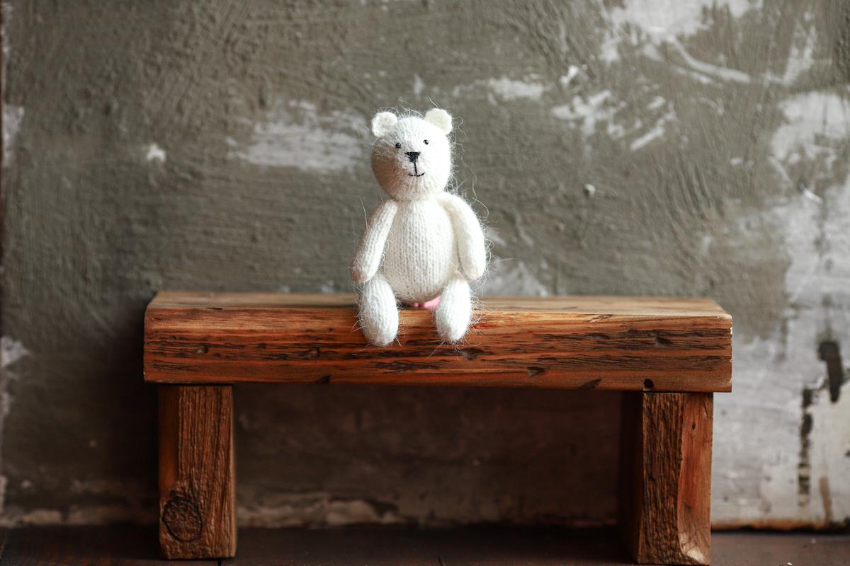 Newborn Knit Teddy Bear Outfit with Toy,Newborn Photography Props Set, Newborn Teddy Bear Outfit, Newborn Photo Props,Baby Bear Crochet Toy