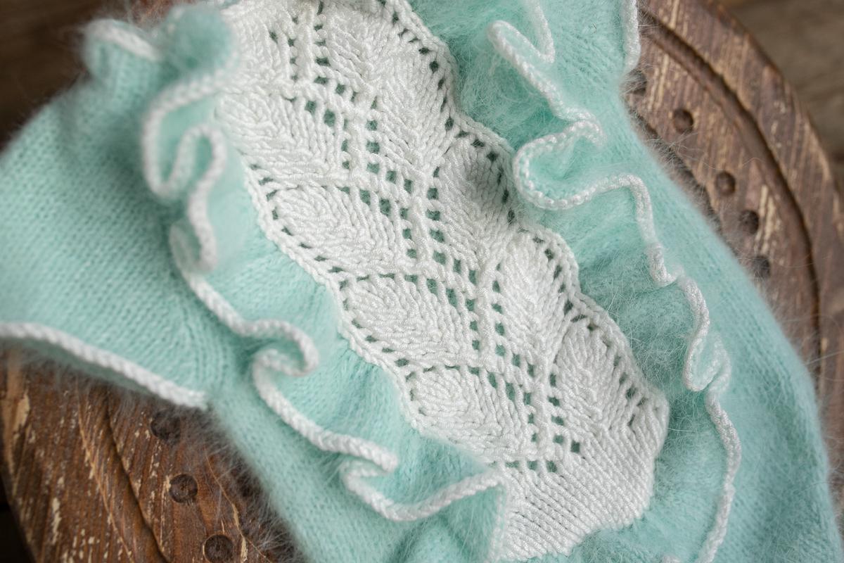 Knitted romper and bonnet,Newborn knitted Set,Newborn photography outfit,Сable knit romper,Pregnancy gift,newborn knit outfit,newborn props