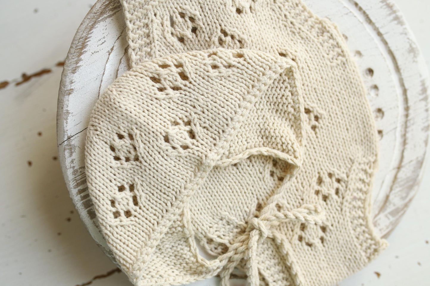 Knitted romper & bonnet,Newborn Photography Prop Set,Newborn photography outfit,Newborn girl photoshoot outfit,Pregnancy gift,Newborn props