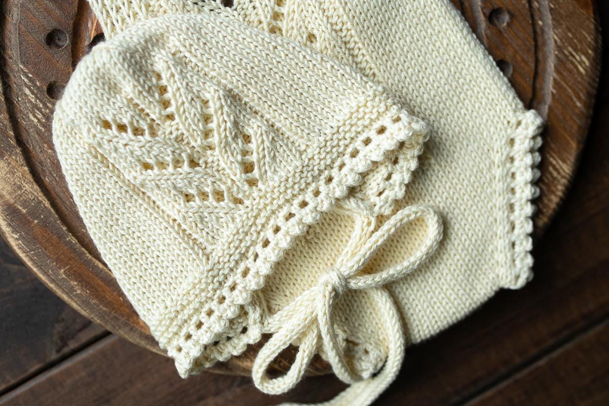 Knitted romper & bonnet,Newborn Photography Prop Set,Newborn photography outfit,Newborn girl photoshoot outfit,Pregnancy gift,Newborn props