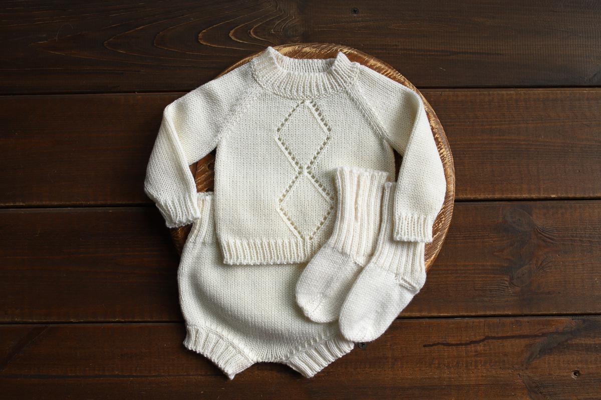 Newborn Knit romper,Newborn Knited set,Newborn socks,Newborn outfit,Newborn photography,Pregnancy gift,Knitted newborn photo props