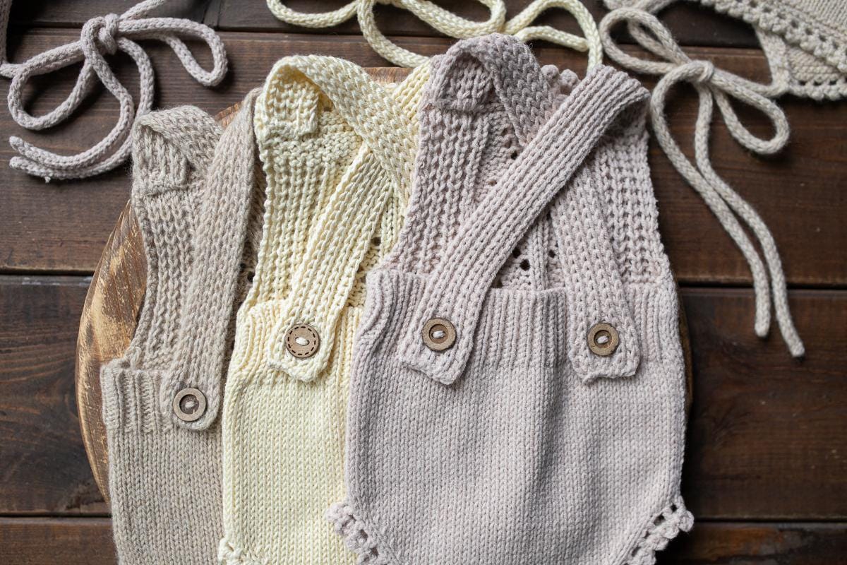 Knitted romper and bonnet,Newborn knitted Set,Newborn photography outfit,Сable knit romper,Pregnancy gift,newborn knit outfit,newborn props