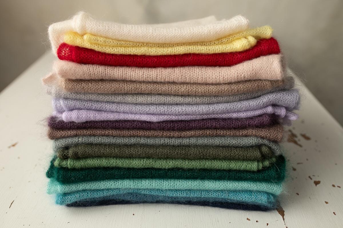 Knitted Mohair Wrap for Newborn Photography,Newborn Knitted Wrap,Newborn Photography,Photo Prop,Newborn photo prop