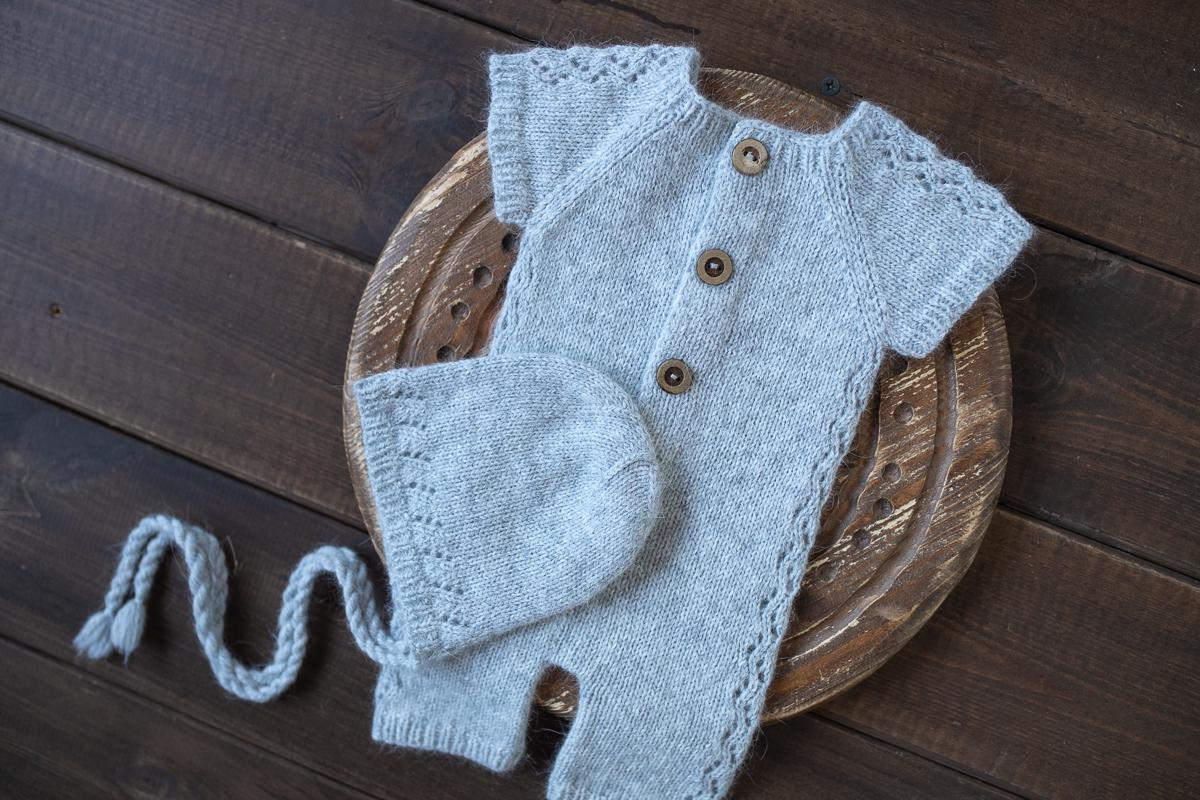 Knitted romper,bonnet and Knit Teddy Bear,Newborn knitted Set,Newborn photography outfit,Pregnancy gift,newborn knit outfit,newborn props
