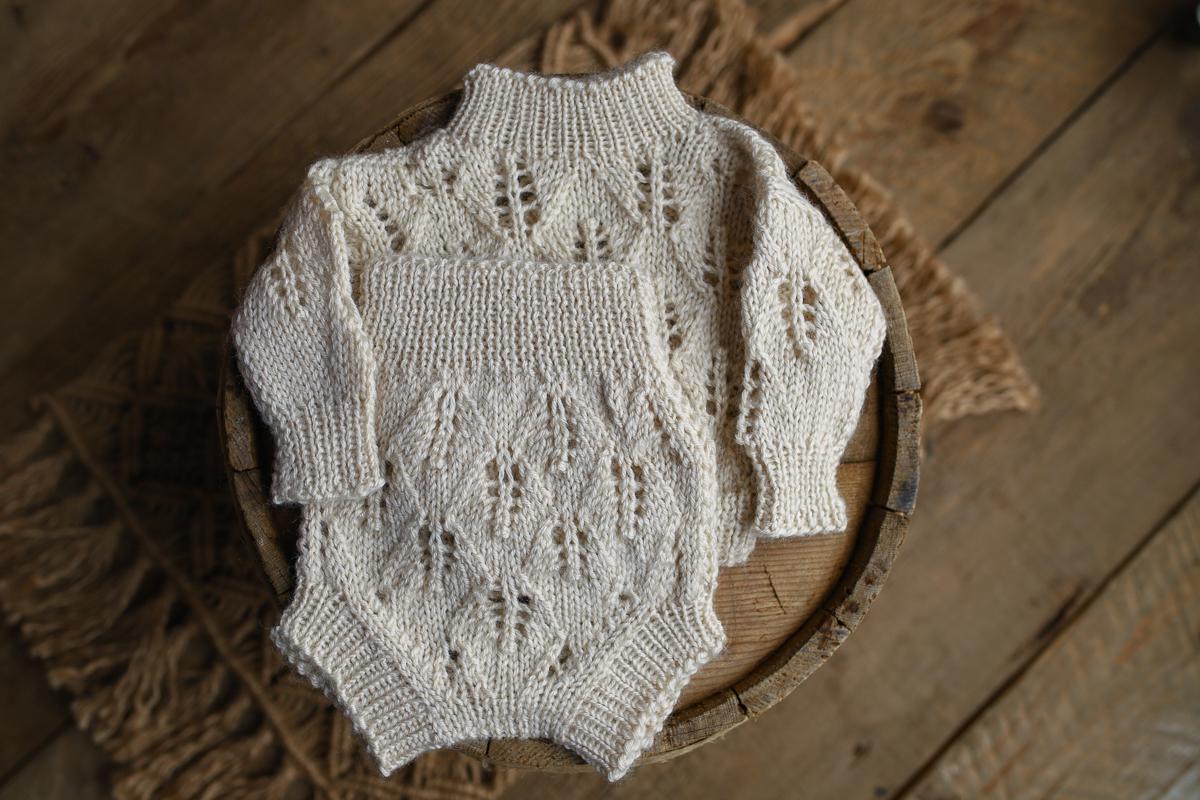 Newborn Knited set,Newborn Coming Home Outfit Knitted Baby Chunky Sweater,Bloomers,Newborn outfit,Pregnancy gift,Knitted newborn photo props