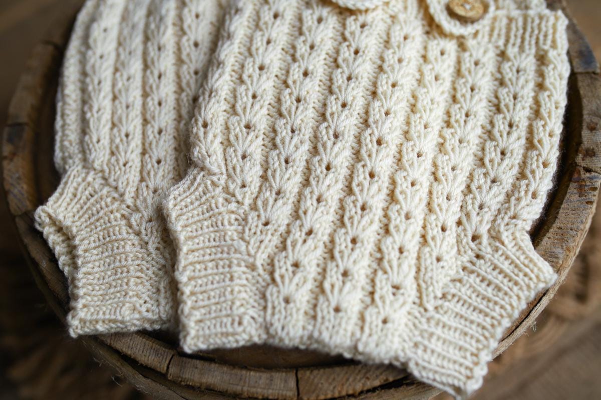 Knitted romper and Headband Set,Newborn Photography Prop Set,Newborn photography outfit,Newborn girl photoshoot outfit,Pregnancy gift