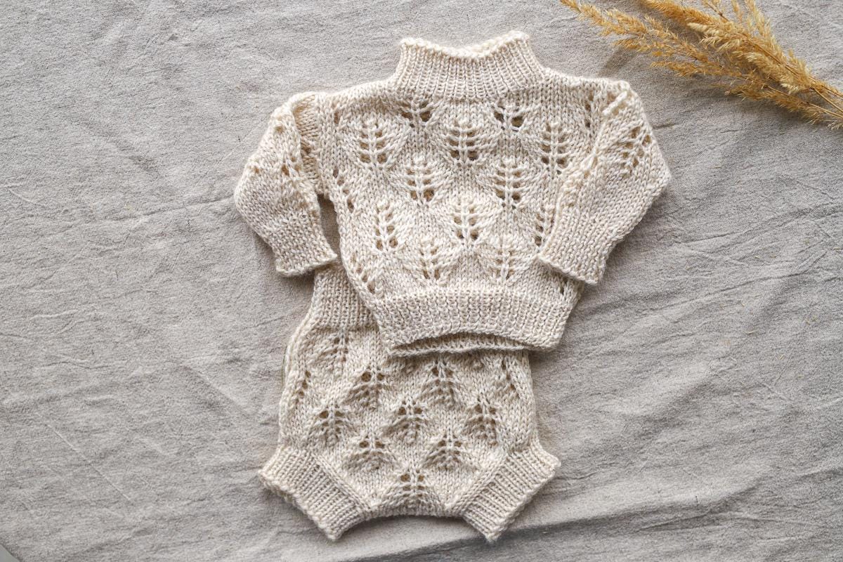 Newborn Knited set,Newborn Coming Home Outfit Knitted Baby Chunky Sweater,Bloomers,Newborn outfit,Pregnancy gift,Knitted newborn photo props