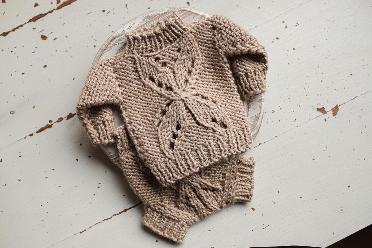 Newborn Knited set, age 0 to 1 m,Newborn Coming Home Outfit Knitted Baby Chunky Sweater,Bloomers,Newborn outfit,Knitted newborn photo props