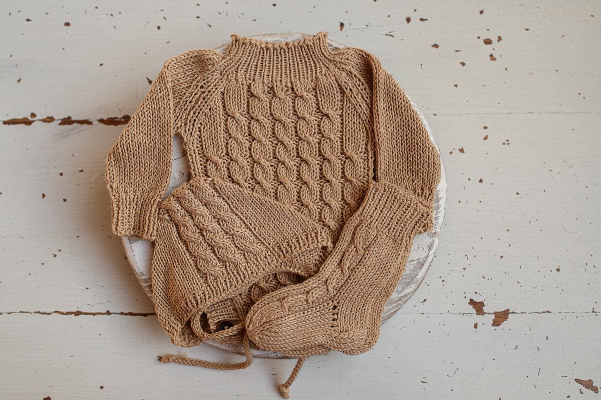 Newborn Knited set,Newborn Knit romper,Newborn Hat,Newborn outfit,Newborn cap,Newborn photography,Pregnancy gift,Knitted newborn photo props