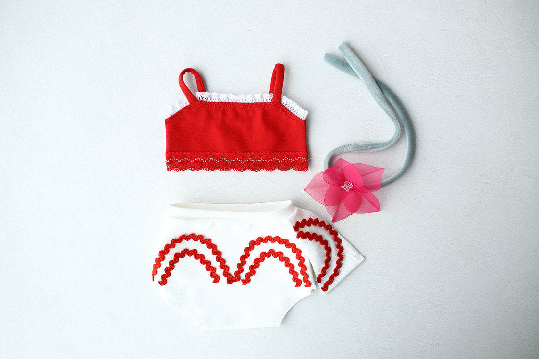 Themed newborn photoshoot with Moana costume dress — character prop for newborn photography