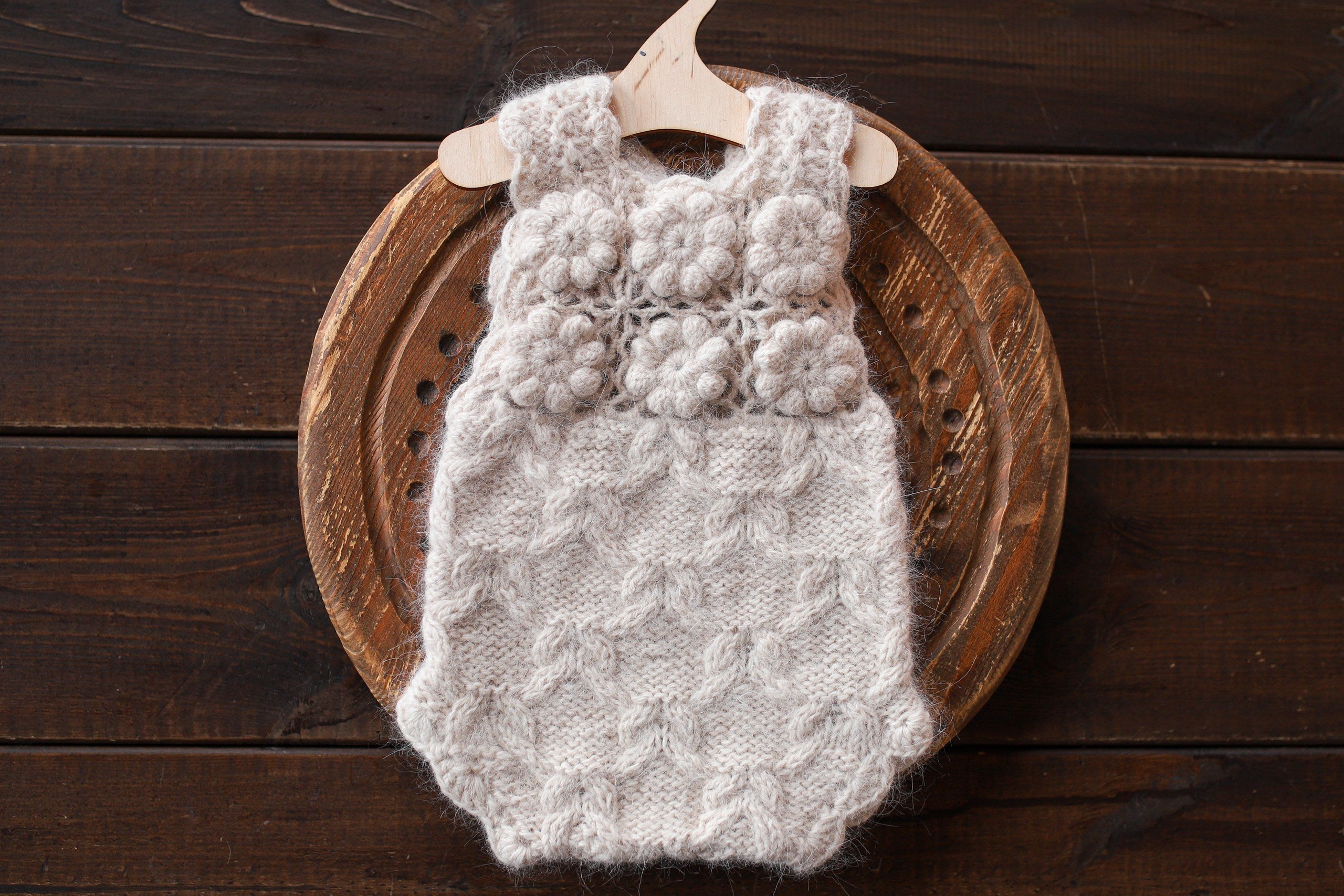 Knitted romper and bonnet,Newborn knitted Set,Newborn photography outfit,Сable knit romper,Pregnancy gift,newborn knit outfit,newborn props (Copy) (Copy)
