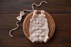 Knitted jumpsuit, bonnet for a newborn, merino wool clothing set, newborn photo shoot props, newborn photo shoot clothes, hospital discharge clothes. (Copy) (Copy) (Copy) (Copy)