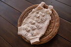 Knitted jumpsuit, bonnet for a newborn, merino wool clothing set, newborn photo shoot props, newborn photo shoot clothes, hospital discharge clothes. (Copy) (Copy) (Copy) (Copy)