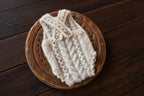 Newborn Baby Set: Romper and Cap, Gender Neutral Baby Outfit, Wool Blend Romper, Newborn Photo Shoot Outfit, Newborn Photo Prop Set, Baby Shower Gift (Copy)