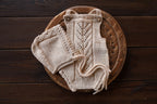 Knitted jumpsuit, bonnet and booties for a newborn, merino wool clothing set, newborn photo shoot props, newborn photo shoot clothes, hospital discharge clothes. (Copy) (Copy) (Copy) (Copy)