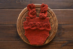 Knitted romper and bonnet,Newborn knitted Set,Newborn photography outfit,Сable knit romper,Pregnancy gift,newborn knit outfit,newborn props (Copy) (Copy) (Copy)